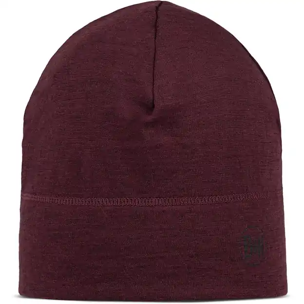Letzte Chance Buff Merino Lightweight Mütze Solid Garnet