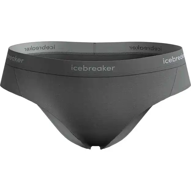 Icebreaker Sprite Hipster Funktionsshorts Gritstone / HTHR Damen Top-Preis