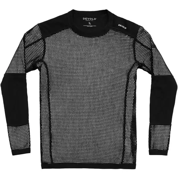 Zertifiziert Devold Wool Mesh Pro Funktionsshirt Lang Black Herren