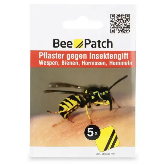 Bee Patch Bienen- und Wespenpflaster 5 Stück Nur Für Kurze Zeit