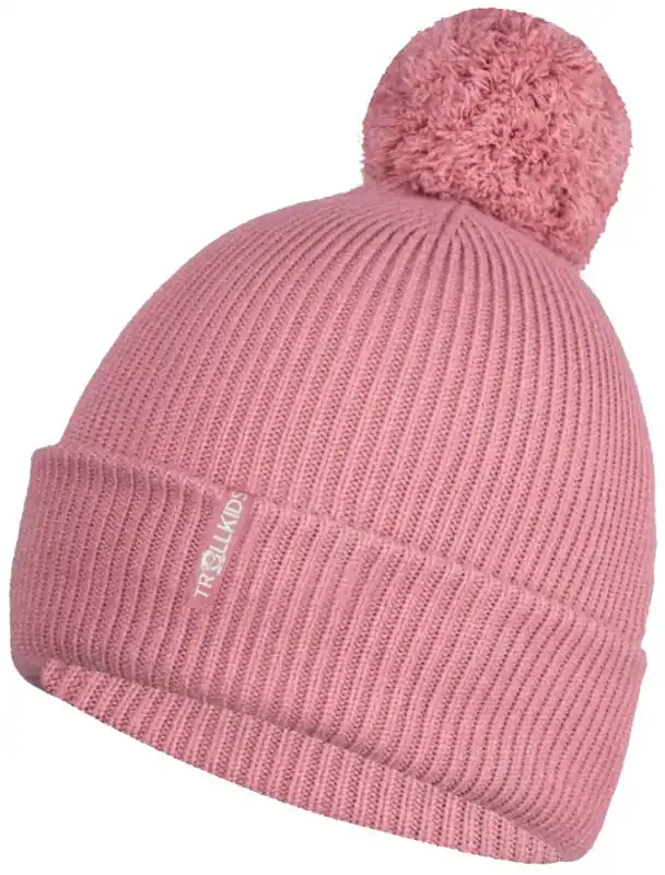 Trollkids Girls Holmenkollen Bobble Cap - rose Preisknaller