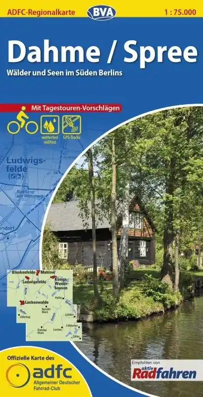 Neuheit BVA BikeMedia Dahme / Spree Fahrradkarte