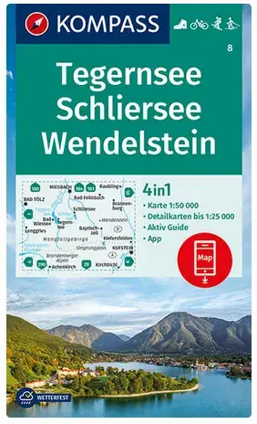 Kompass-Verlag WK 8 - Tegernsee,Schliersee,Wendelstein Markenprodukt