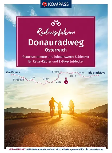 Kompass-Verlag RadReiseFührer Donauradweg Österreich Abverkauf