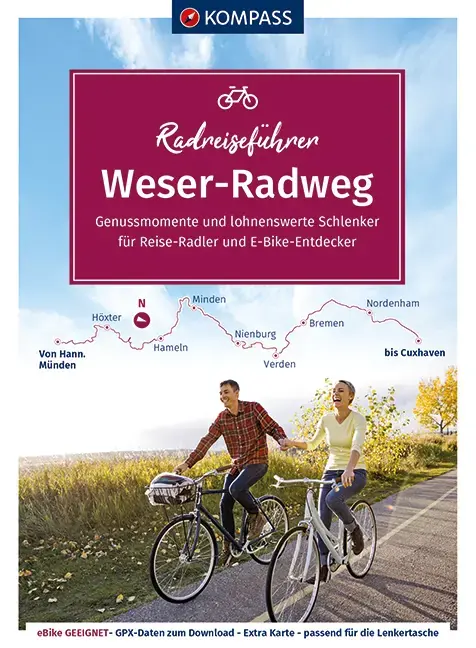 Billig Kompass-Verlag RadReiseFührer Weserradweg