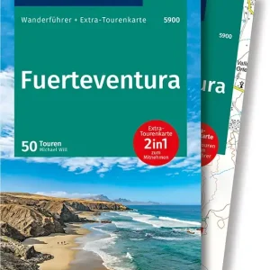 Abverkauf Kompass-Verlag Wanderführer Fuerteventura - 2-in-1
