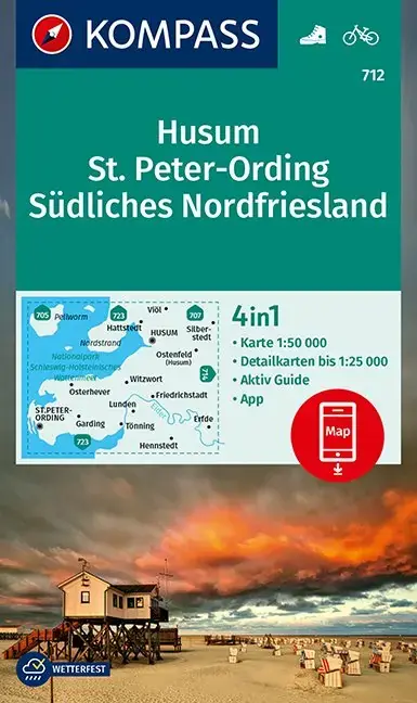 Geprüft Kompass-Verlag WK Husum,St. Peter-Ording,Südliches Nord