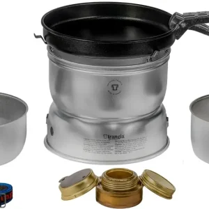 Heißes Angebot Trangia 25-23 UL/Duossal Sturmkocher groß mit Non-Stick Pfanne, Spiritus