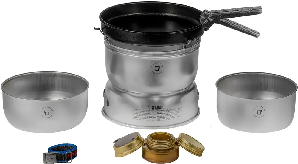 Heißes Angebot Trangia 25-23 UL/Duossal Sturmkocher groß mit Non-Stick Pfanne, Spiritus