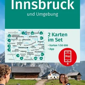 Versand Am Gleichen Tag Kompass-Verlag Wanderkarte Innsbruck und Umgebung