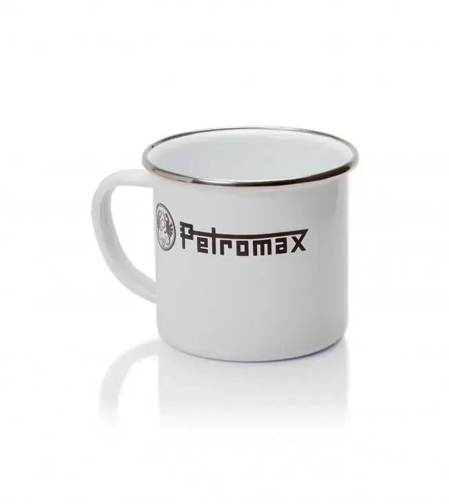 Echt Petromax Emaille Becher - weiss