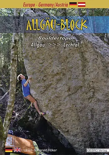 Geprüft Gebro Verlag Bouldertopo Allgäu Block