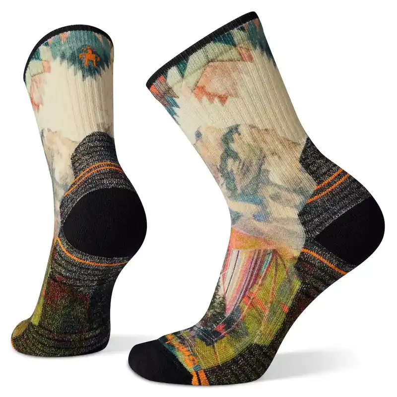 Schnäppchen Smartwool Women‘s Hike Light Cushion Mountain Print Crew Socks