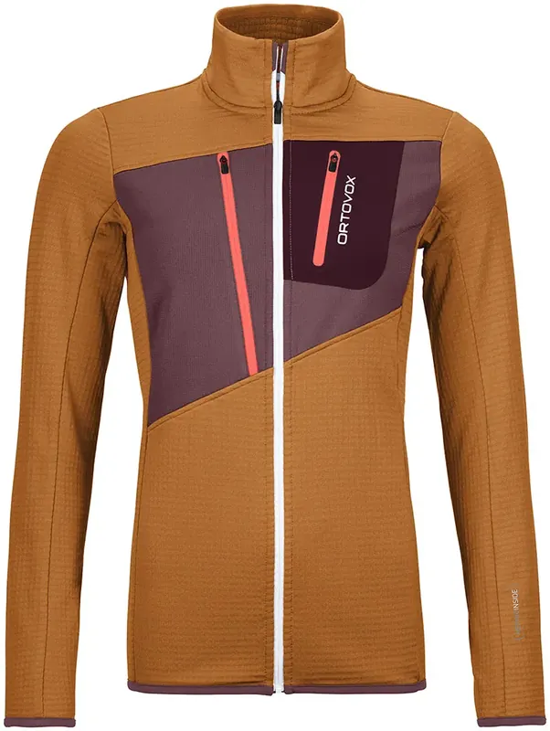 Ortovox Fleece Grid Jacket Woman - sly fox Preisreduziert