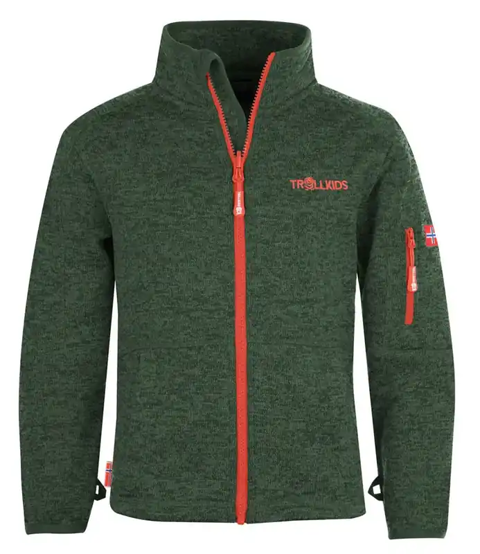 Preiswert Trollkids Kids Jondalen Jacket - forest green/flame orange