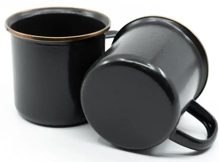 Neu Barebones Emaille Tasse - 2 Stück