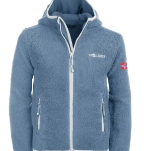 Expressversand Trollkids Girls Mandal Jacket - dusty blue/white