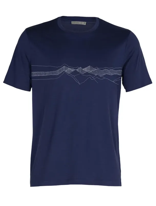 Icebreaker Tech Lite II SS Tee Peak Patterns Men Wochenendangebot