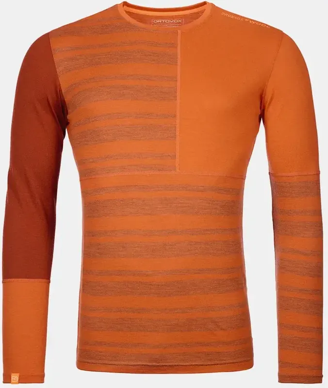 Sonderangebot Ortovox 185 Rock‘N‘Wool Long Sleeve Man - desert orange