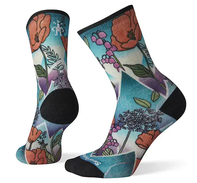 Smartwool Women‘s Athlete Edition Run Mountain Print Crew Socks Rabatt
