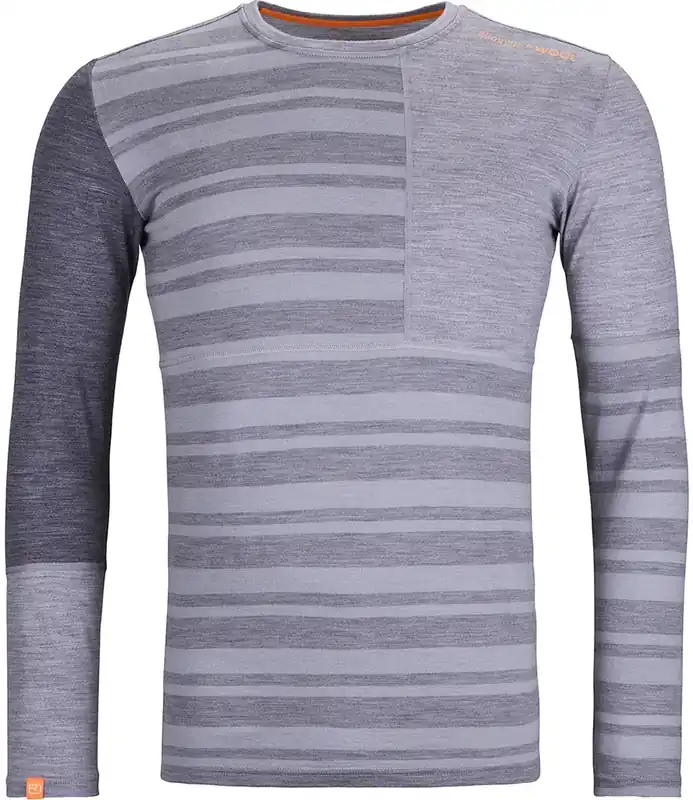 Ortovox 185 Rock‘N‘Wool Long Sleeve Man - grey blend Wochenendangebot