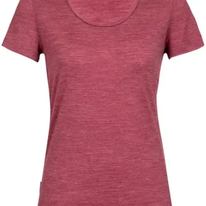 Versand Am Gleichen Tag Icebreaker Women Sphere II SS Scoop Tee - cherry heather