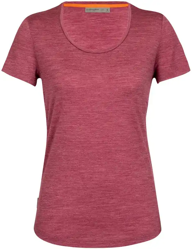 Versand Am Gleichen Tag Icebreaker Women Sphere II SS Scoop Tee - cherry heather