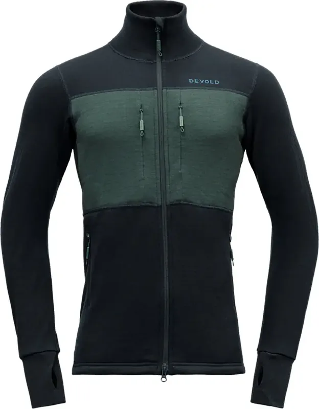 Geprüft Devold Egga Grid Merino Jacket Man - ink/woods