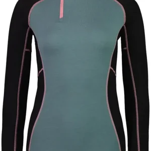 Mons Royale Olympus Half Zip Woman - burnt sage/ black Neue Kollektion