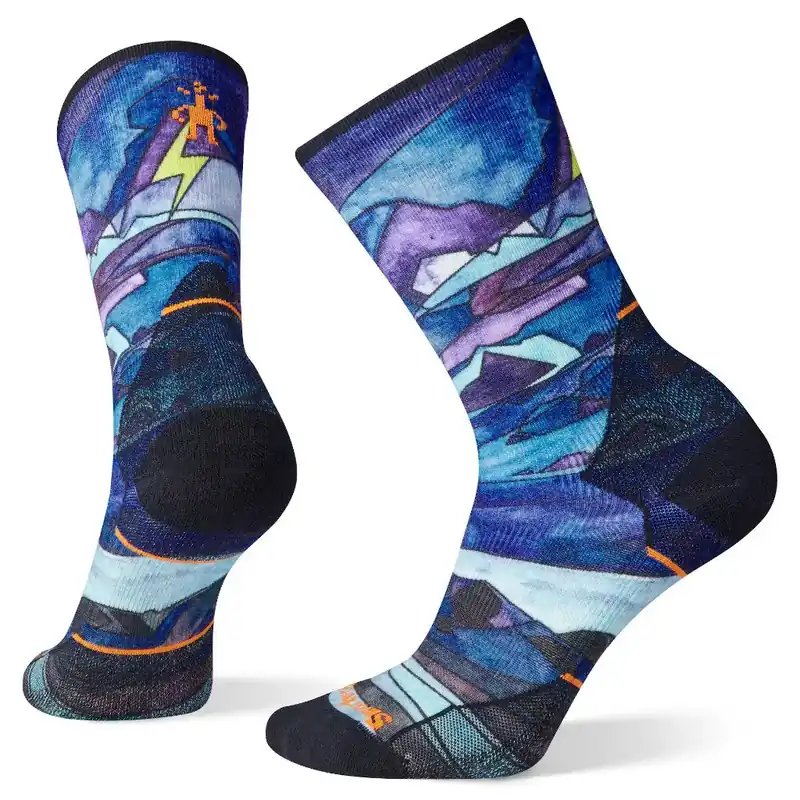 Smartwool Women‘s Athlete Edition Run Print Crew Socks Highlight