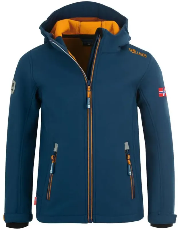 Sonderaktion Trollkids Kids Trollfjord Jacket - mysticblue/yellow