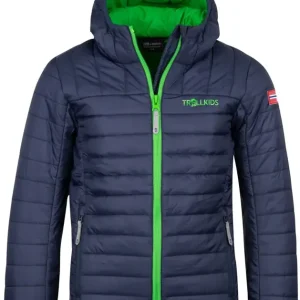 Trollkids Kids Eikefjord Jacket - navy/bright green Sichere Zahlung