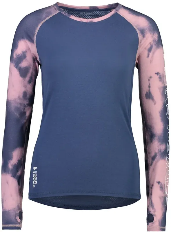 Nur Für Kurze Zeit Mons Royale Bella Tech LS - denim tie dye