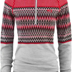 Zertifiziert Kari Traa Silja Wool Half-Zip - Greym