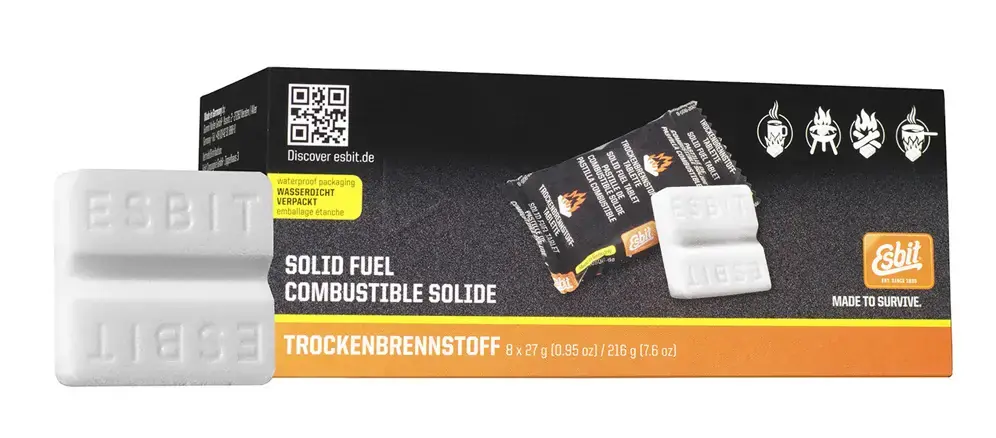 Zertifiziert Esbit Trockenbrennstoff 8 x 27g