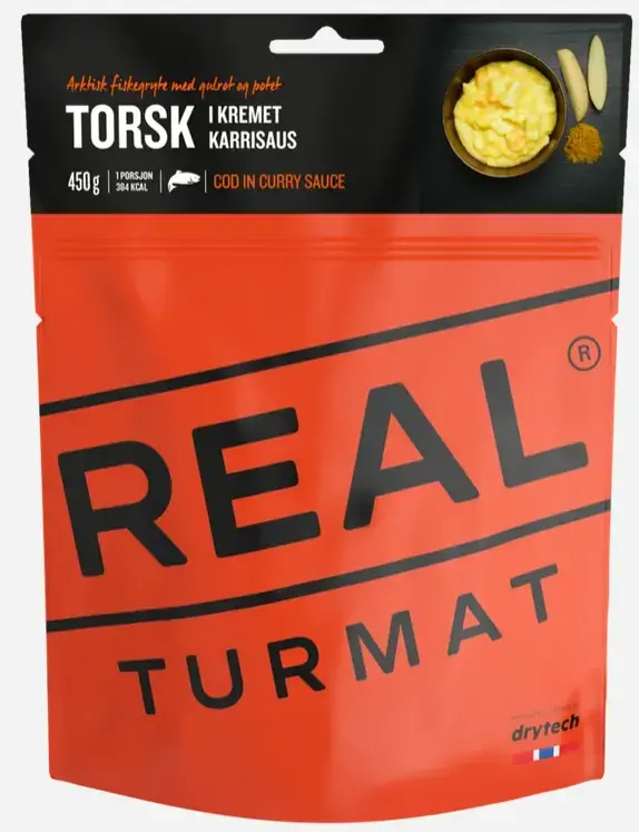 Begrenztes Angebot Real Turmat Kabeljau in cremiger Currysause