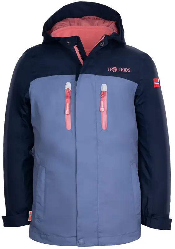 Trollkids Girls Bryggen 3in1 Jacket - navy/dustblue Schnäppchen