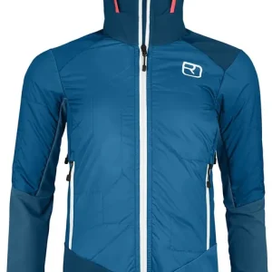 Zertifiziert Ortovox Swisswool Col Becchei Hybrid Jacket Woman -mountain blue