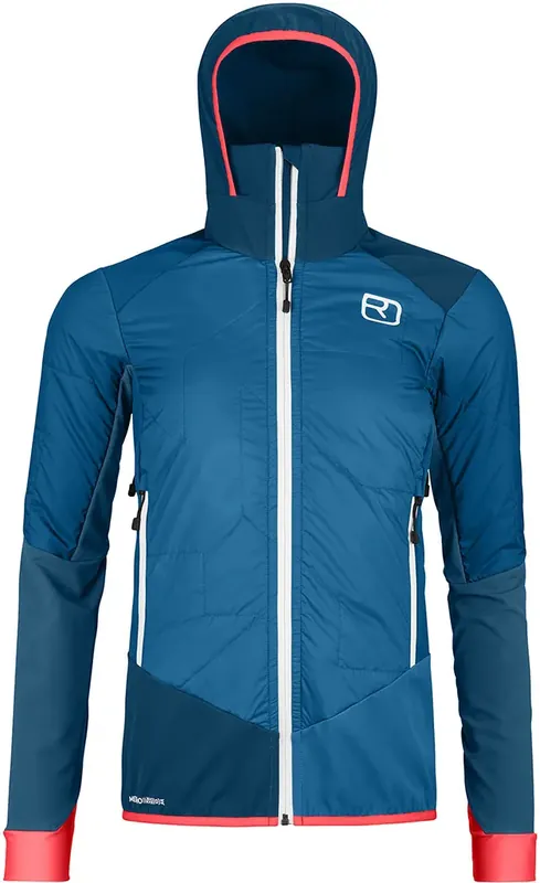 Zertifiziert Ortovox Swisswool Col Becchei Hybrid Jacket Woman -mountain blue
