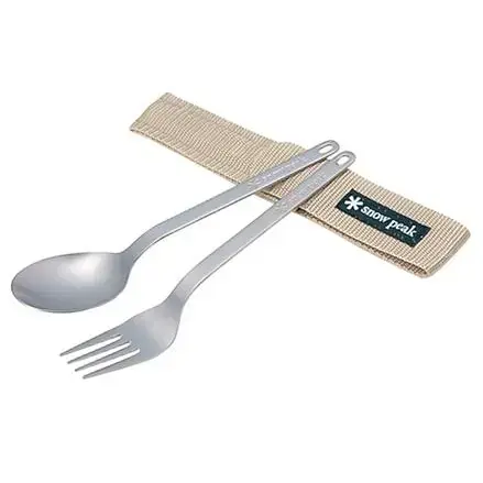 Aktuell Snow Peak Titanium Fork+Spoon Set