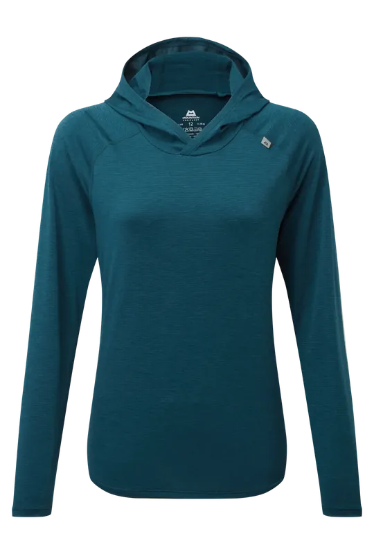Mountain Equipment Glace Hooded WMN Top Majolica Blue Solange Der Vorrat Reicht