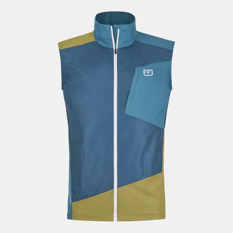 Schnäppchen Ortovox Windbreaker Vest M Petrol Blue
