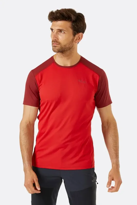 Neue Kollektion Rab Force Tee Ascent Red/Oxblood Red