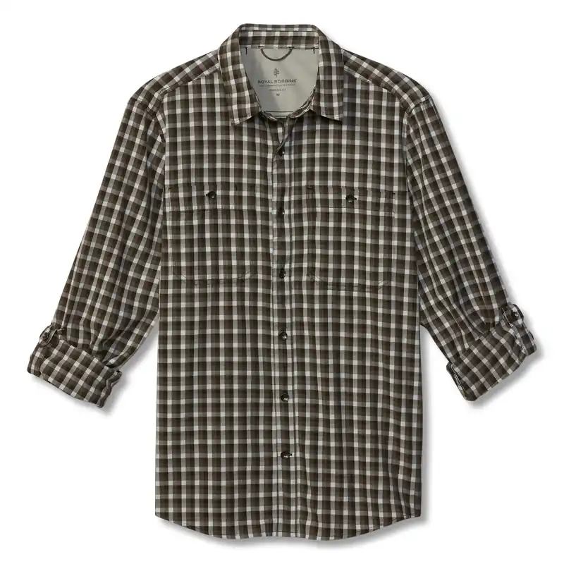 Sonderangebot Royal Robbins Bug Barrier Vista Dry Plaid L/S / Coffee