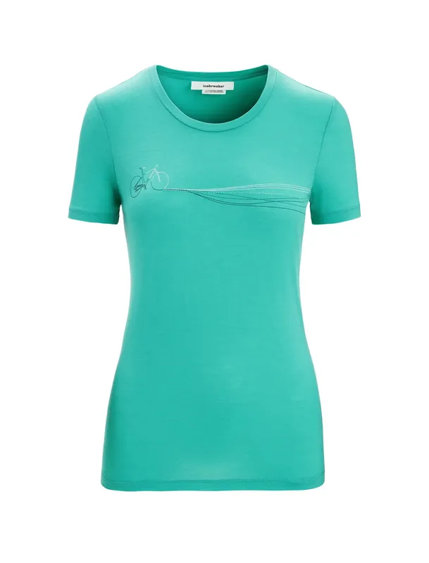 Icebreaker Women Tech Lite Tee Cadence Path Loden Sonderangebot