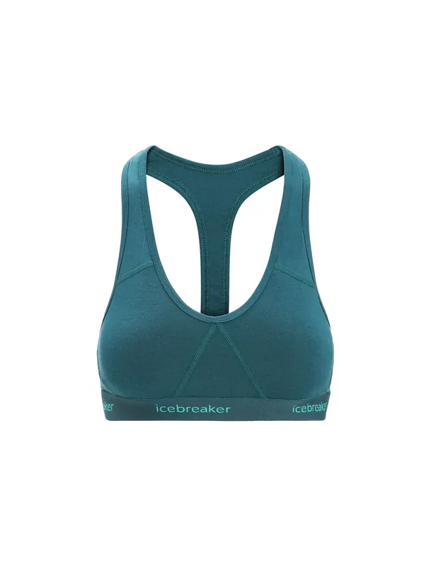 Saisonangebot Icebreaker Women Sprite Racerback Bra Green Glory