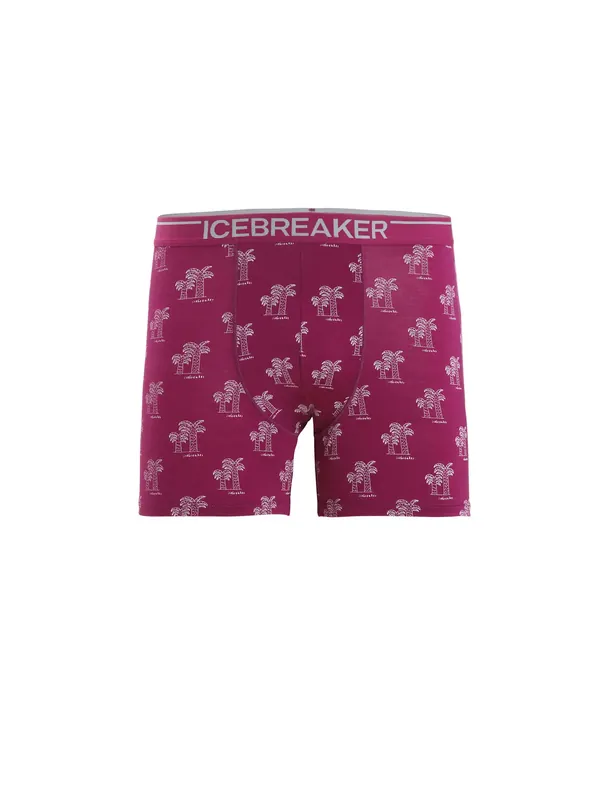 Sonderangebot Icebreaker Men Anatomica Boxers Go Berry/Aop