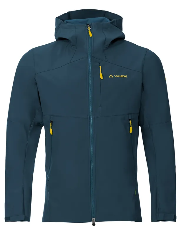 Nur Für Kurze Zeit Vaude Men‘s Roccia Softshell Jacket II Dark Sea/Yellow