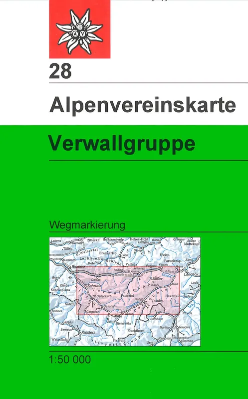DAV DAV 28 Verwallgruppe 1 50 Kracherpreis