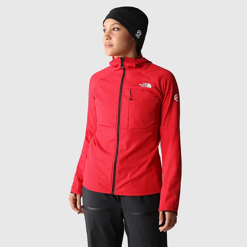 The North Face Womens Summit Futurefleece FZ Hoodie TNF Red Echt